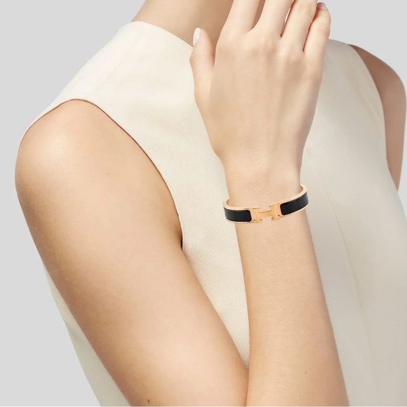 NWT Kate Spade Hole Punch Spad Gold Black Bracelet - Picture 2 of 12